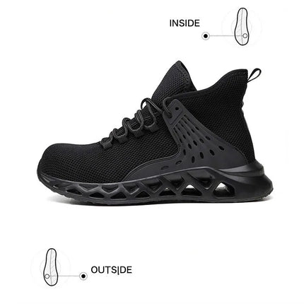 Men Safety Shoes with Metal Toe Indestructible Ryder Shoe Work Boots with Steel Toe Waterproof Breathable Sneakers Work Shoes-KarWorkwear