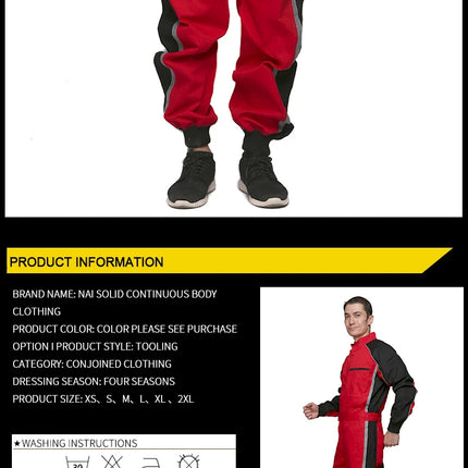Work Wear Overalls for men Fashion Tooling Loose Cargo Overalls Long Sleeve Repairman Auto Repair Jumpsuits