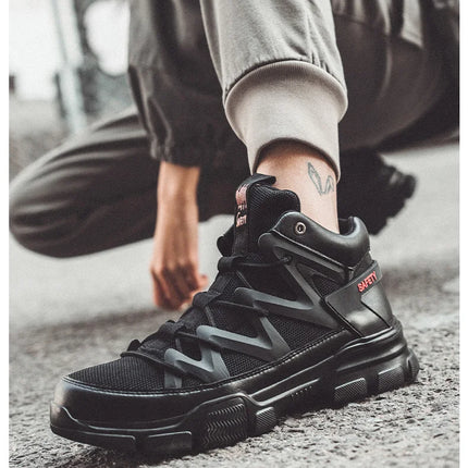Work Boots Indestructible Safety Shoes Men Steel Toe Shoes Puncture-Proof Work Sneakers Male Footwear Adult Security Shoes-KarWorkwear