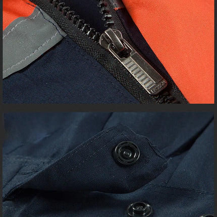 Summer Work Clothing Men Working Coveralls Reflective Tape Thin Breathable Uniforms Factory Workshop Service Car Repairman Suits-KarWorkwear