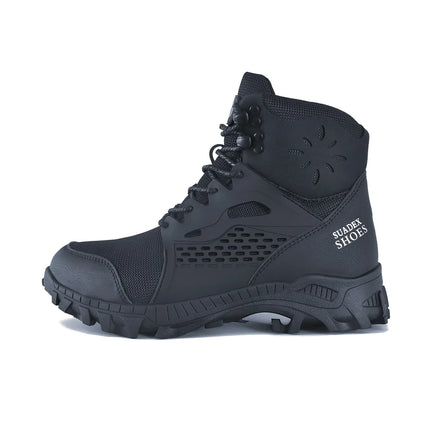 SUADEX S1 Safety Boots Men Work Shoes Anti-Smashing Steel Toe Work Safety Shoes Male Female Boots Anti-slippery EUR Size 37-48-KarWorkwear