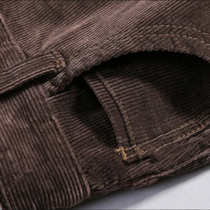 High Quality New Autumn and Winter Male Business Men's Trousers Straight Corduroy Corduroy Pants Breathable Casual Pants