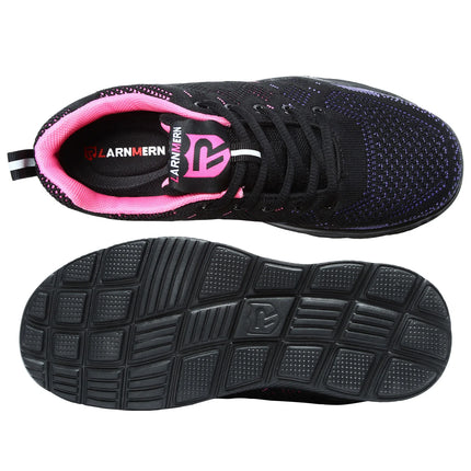 LARNMERN Safety Shoes for Women Anti-puncture Steel Toe Shoes Breathable Non Slip Work Shoes  Sneakers-KarWorkwear