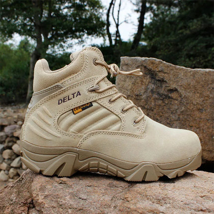 Men Desert Tactical Boots Mens Work Safty Shoes Special Force Waterproof Boot Lace Up Combat Ankle Boots Big Size-KarWorkwear