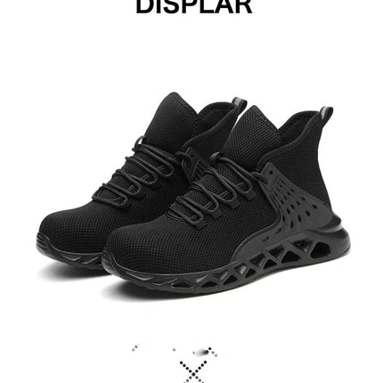 Men Safety Shoes with Metal Toe Indestructible Ryder Shoe Work Boots with Steel Toe Waterproof Breathable Sneakers Work Shoes-KarWorkwear
