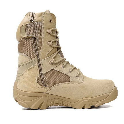 Men Desert Tactical Boots Mens Work Safty Shoes Special Force Waterproof Boot Lace Up Combat Ankle Boots Big Size-KarWorkwear