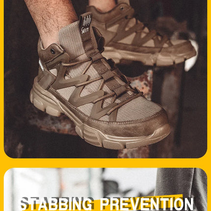 Work Boots Indestructible Safety Shoes Men Steel Toe Shoes Puncture-Proof Work Sneakers Male Footwear Adult Security Shoes-KarWorkwear