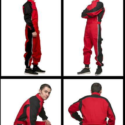 Work Wear Overalls for men Fashion Tooling Loose Cargo Overalls Long Sleeve Repairman Auto Repair Jumpsuits