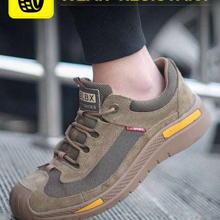 Safety Shoes Puncture-Proof Wear Resistant Mens Sneakers Breathable Comfortable Flexibility Compression Resistance  Work Shoes-KarWorkwear