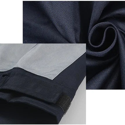 2020spring Autumn Reflective Work Clothing Set Men Women Wear-resistant Coveralls Auto Repair Factory Workshop Uniforms-KarWorkwear