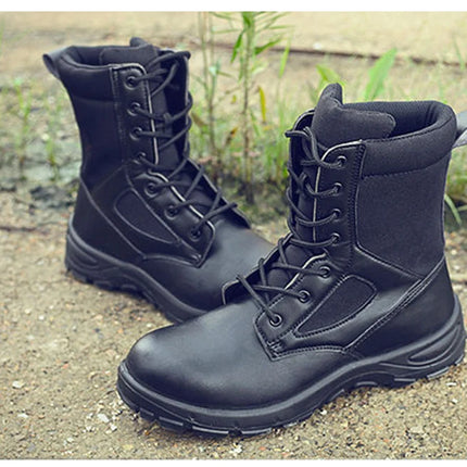 Men's Boots Safety Shoes Men Steel Toe Shoes Winter Boots Men Puncture-Proof Work Shoes Plush Warm Work Safety Boots Male Shoes-KarWorkwear