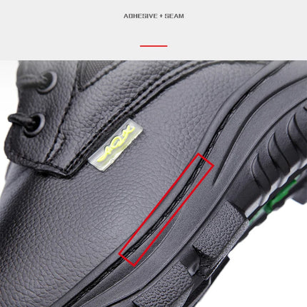 Men Safety Shoes Leather Boots Puncture-Proof Work Boots Steel Toe Shoes Safety Industrial Shoes Winter Boots Indestructible-KarWorkwear
