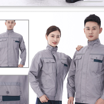 Welding Suit Reflective Multi Pockets Work Clothing Men Women Anti-Scalding Electric Factory Repairman Workshop Durable Uniforms