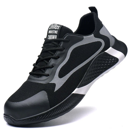 Safety Shoes Puncture-Proof Wear Resistant Mens Sneakers Breathable Comfortable Flexibility Compression Resistance  Work Shoes-KarWorkwear