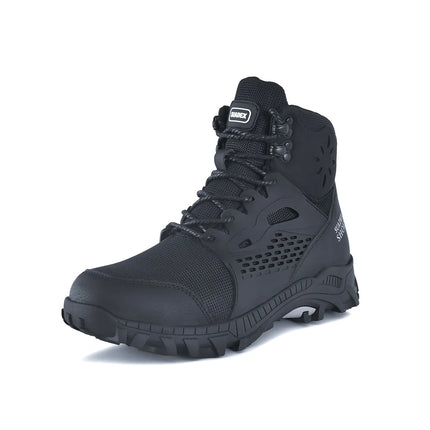 SUADEX S1 Safety Boots Men Work Shoes Anti-Smashing Steel Toe Work Safety Shoes Male Female Boots Anti-slippery EUR Size 37-48-KarWorkwear