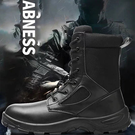 Men's Boots Safety Shoes Men Steel Toe Shoes Winter Boots Men Puncture-Proof Work Shoes Plush Warm Work Safety Boots Male Shoes-KarWorkwear
