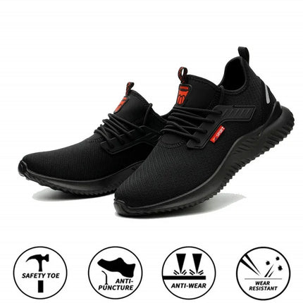 SUADEX Safety Anti-Smashing Shoes Steel Toe Work Shoes Puncture Proof Men Indestructible Safety Boots Breathable Work Sneakers-KarWorkwear
