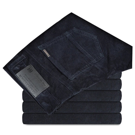 High Quality New Autumn and Winter Male Business Men's Trousers Straight Corduroy Corduroy Pants Breathable Casual Pants