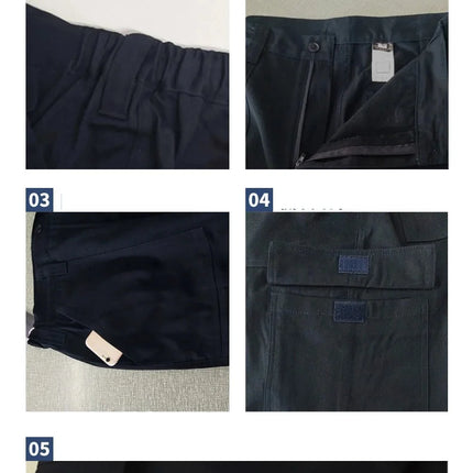 Mens Hi Vis Work Wear Pant Night Reflective Pant High Visibility Pant 100% Cotton Long Pants Navy Blue Pant