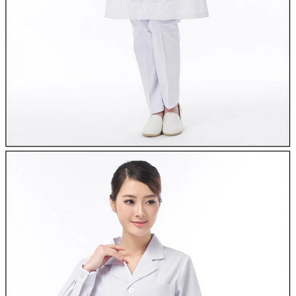 short/ Long sleeve Women's working clothing man uniform lab coat clothing doctor coat nurse uniform lab coats-KarWorkwear
