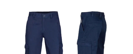 Mens Hi Vis Work Wear Pant Night Reflective Pant High Visibility Pant 100% Cotton Long Pants Navy Blue Pant