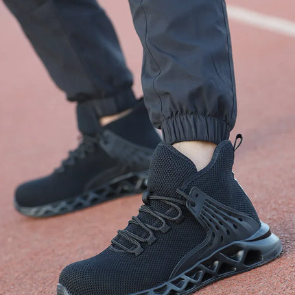 Men Safety Shoes with Metal Toe Indestructible Ryder Shoe Work Boots with Steel Toe Waterproof Breathable Sneakers Work Shoes-KarWorkwear