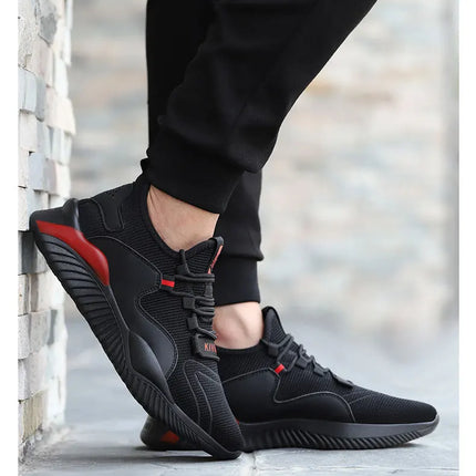 Security Casual Sneakers Men Shoes Work Boots Steel Toe Shoes Anti-smash Anti-puncture Indestructible Shoes Protective Boots-KarWorkwear
