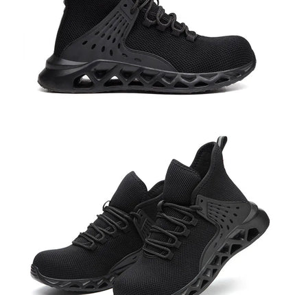 Men Safety Shoes with Metal Toe Indestructible Ryder Shoe Work Boots with Steel Toe Waterproof Breathable Sneakers Work Shoes-KarWorkwear