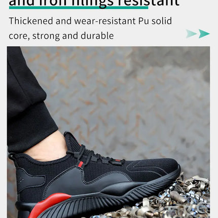 Security Casual Sneakers Men Shoes Work Boots Steel Toe Shoes Anti-smash Anti-puncture Indestructible Shoes Protective Boots-KarWorkwear