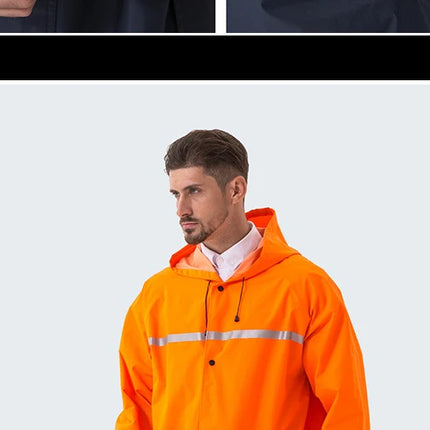 Working Coveralls Waterproof Hooded Raincoat Overalls Reflective Dust-proof Paint Spray clothing Hood Protective Work clothes