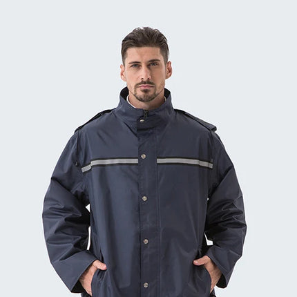 Working Coveralls Waterproof Hooded Raincoat Overalls Reflective Dust-proof Paint Spray clothing Hood Protective Work clothes