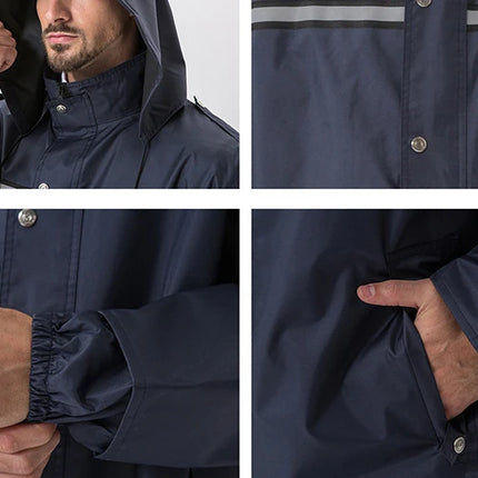 Working Coveralls Waterproof Hooded Raincoat Overalls Reflective Dust-proof Paint Spray clothing Hood Protective Work clothes