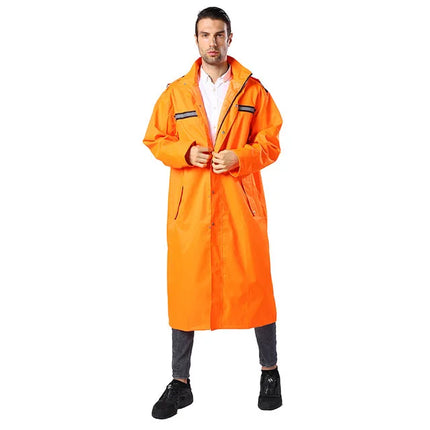 Working Coveralls Waterproof Hooded Raincoat Overalls Reflective Dust-proof Paint Spray clothing Hood Protective Work clothes