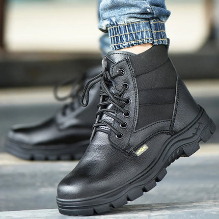 Men Safety Shoes Leather Boots Puncture-Proof Work Boots Steel Toe Shoes Safety Industrial Shoes Winter Boots Indestructible-KarWorkwear