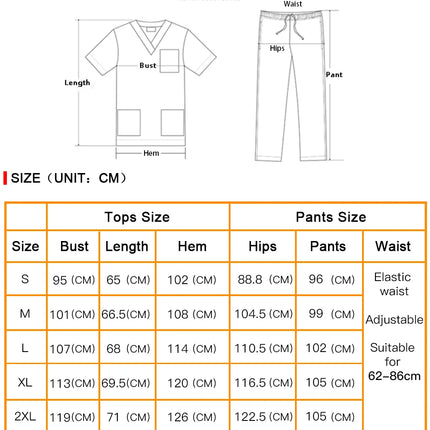 High Quality Scrub Uniform Jogging Pant Pet Grooming Doctor Work Clothes Health Care Medical School Accessories Nursing Workwear-KarWorkwear