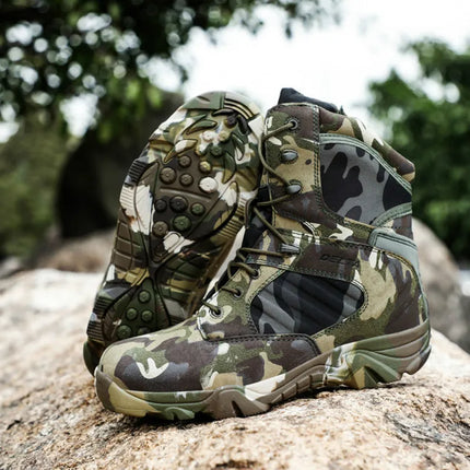 Men Desert Tactical Boots Mens Work Safty Shoes Special Force Waterproof Boot Lace Up Combat Ankle Boots Big Size-KarWorkwear