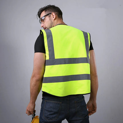 High Visibility Reflective Vest Working Clothes Motorcycle Cycling Sports Outdoor Reflective Safety Clothing Reflective Jacket