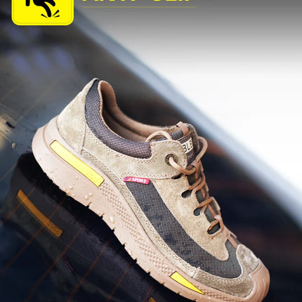 Safety Shoes Puncture-Proof Wear Resistant Mens Sneakers Breathable Comfortable Flexibility Compression Resistance  Work Shoes-KarWorkwear