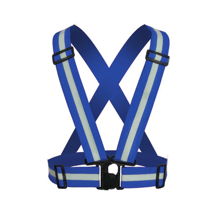 Reflective Vest Unisex High Visibility Adjustable Safety Vests Elastic Strip Security Traffic Night Working Running Cycling Vest