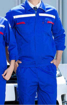 Plus Size men women Spring autumn coveralls Gas station auto repair electrician Anti-static work clothes set Reflective strip