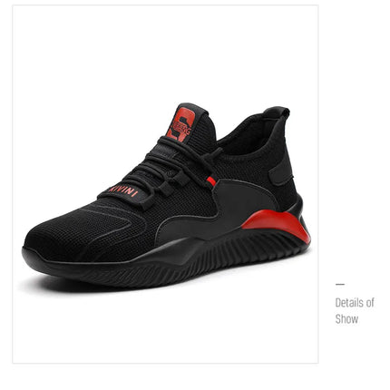 Security Casual Sneakers Men Shoes Work Boots Steel Toe Shoes Anti-smash Anti-puncture Indestructible Shoes Protective Boots-KarWorkwear