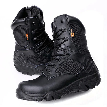 Men Desert Tactical Boots Mens Work Safty Shoes Special Force Waterproof Boot Lace Up Combat Ankle Boots Big Size-KarWorkwear