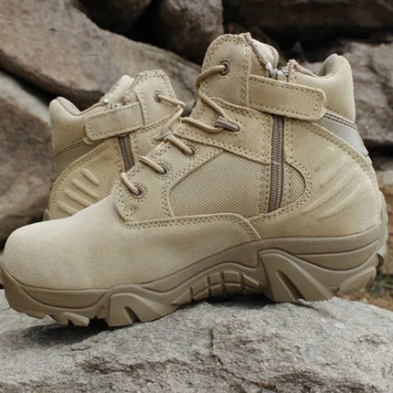 Men Desert Tactical Boots Mens Work Safty Shoes Special Force Waterproof Boot Lace Up Combat Ankle Boots Big Size-KarWorkwear