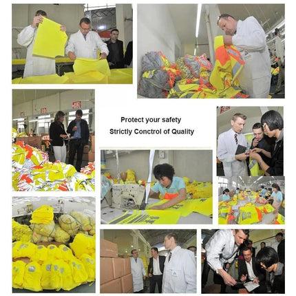 Reflective Safety Vest Custom LOGO TEXT High Visibility Work Vest Construction Work Uniforms Engineer Safety Vest
