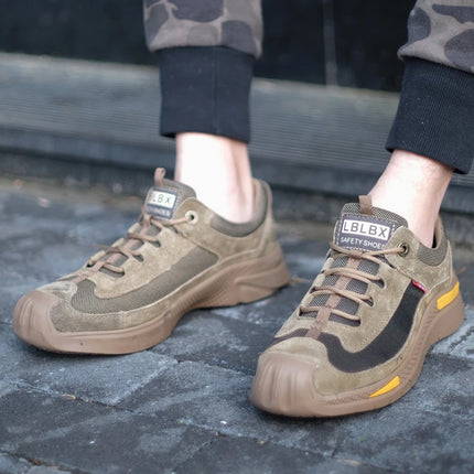 Safety Shoes Puncture-Proof Wear Resistant Mens Sneakers Breathable Comfortable Flexibility Compression Resistance  Work Shoes-KarWorkwear