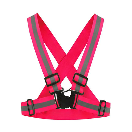 Reflective Vest Unisex High Visibility Adjustable Safety Vests Elastic Strip Security Traffic Night Working Running Cycling Vest