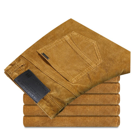 High Quality New Autumn and Winter Male Business Men's Trousers Straight Corduroy Corduroy Pants Breathable Casual Pants