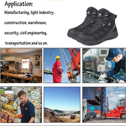 SUADEX Men Work Safety Boots Men Anti-smashing Industrial Work Shoes Anti-sand Desert Boot Outdoor Ankle Footwear EUR Size 37-48-KarWorkwear