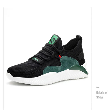 Security Casual Sneakers Men Shoes Work Boots Steel Toe Shoes Anti-smash Anti-puncture Indestructible Shoes Protective Boots-KarWorkwear