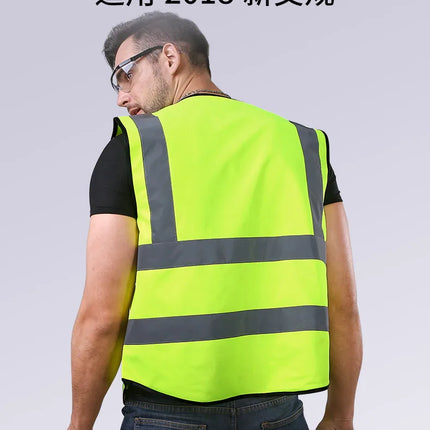 High Visibility Reflective Vest Working Clothes Motorcycle Cycling Sports Outdoor Reflective Safety Clothing Reflective Jacket